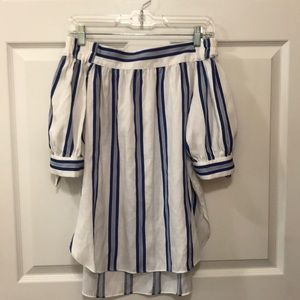 Pursue off-shoulder striped top